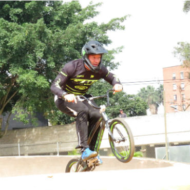 Carlos Mario Oquendo este fin de semana en Copa Latinoamericana de BMX en la Argentina (Fotos GW Shimano)