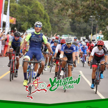 Cristopher Jurado ganador de primera etapa y líder de Vuelta a Chiriquí (Foto V-Chiriquí)