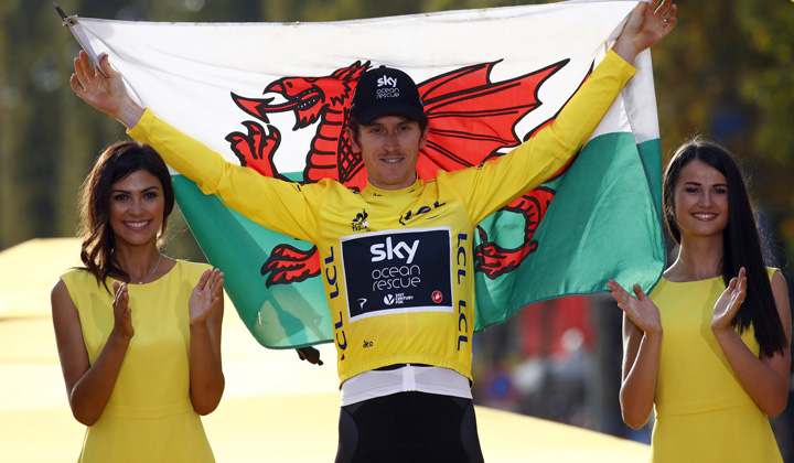 Geraint Thomas, el campeón del Tour de Francia, una de las estrellas anunciadas para el Saitama Criterium
