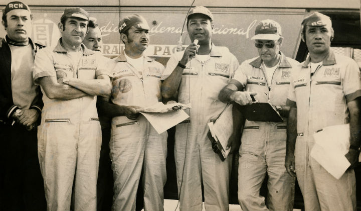 Alberto Piedrahita, Hernando Vidales, José Antonio Churio, Julio Arrastia y Darío Alvarez, la radio RCN de los años 70