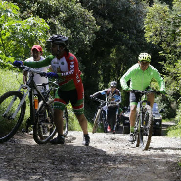 Gobernación de Boyacá y operadores interactuaron con visitantes de BiciGO en Corferias y fomentaron el turismo en bicicleta. (Foto Gobernación)