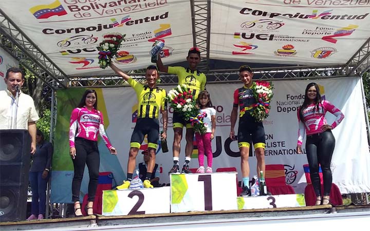 Ronald Gonzáles se llevó la quinta etapa y el liderato de la Vuelta al Táchira